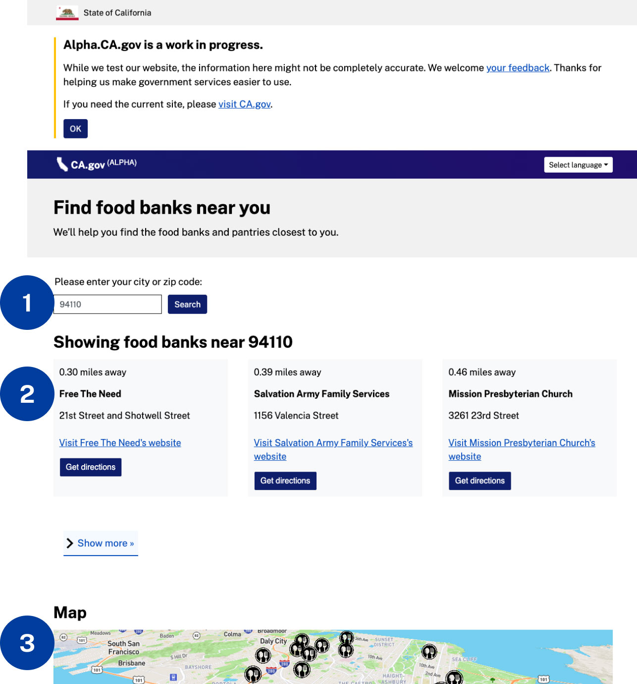 Find foodbank screenshot 1